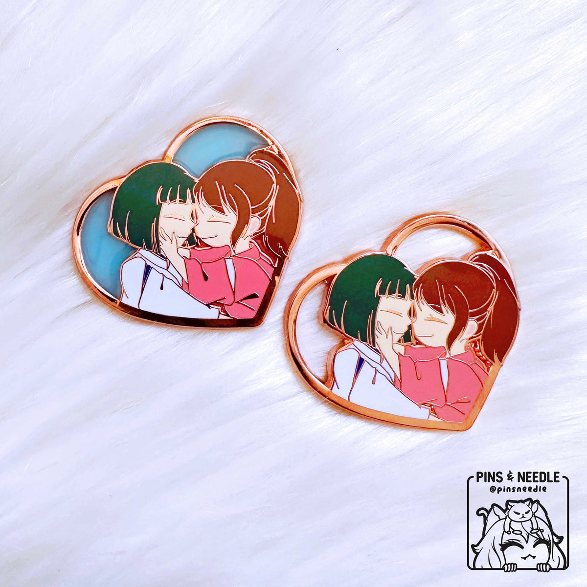 [BUNDLE] Nakamapin Studio outlet Ghibli Spirited Away Chihiro and Haku Hard Enamel Pin