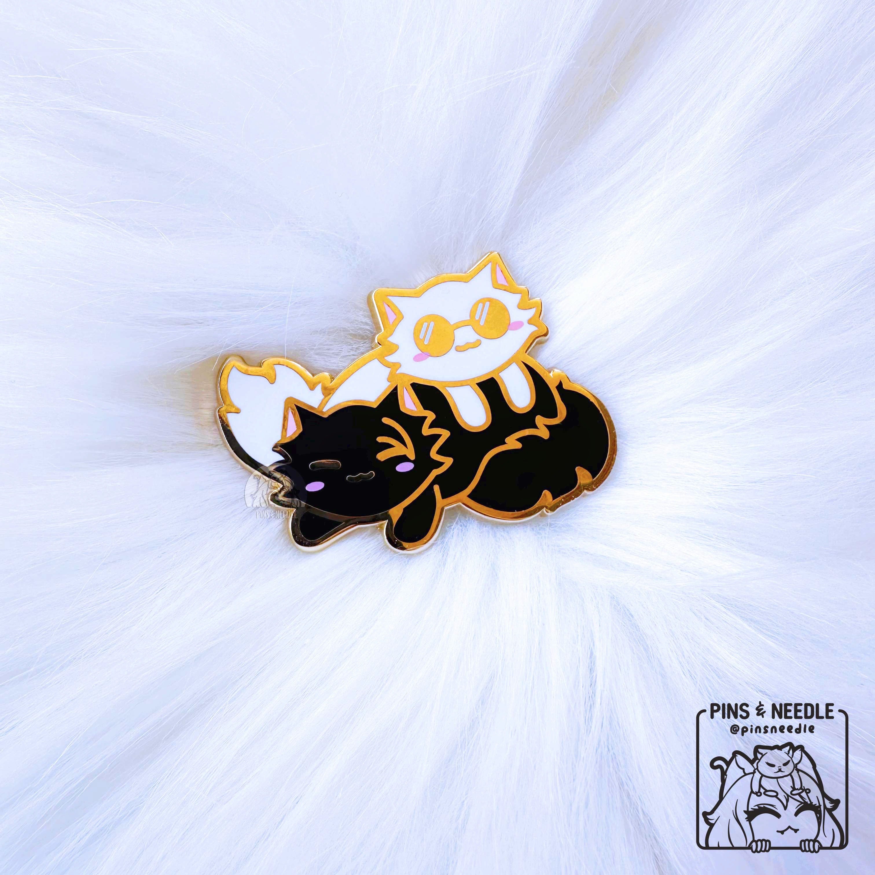 Gojo Geto BFFs Cats | Hard Enamel Pin
