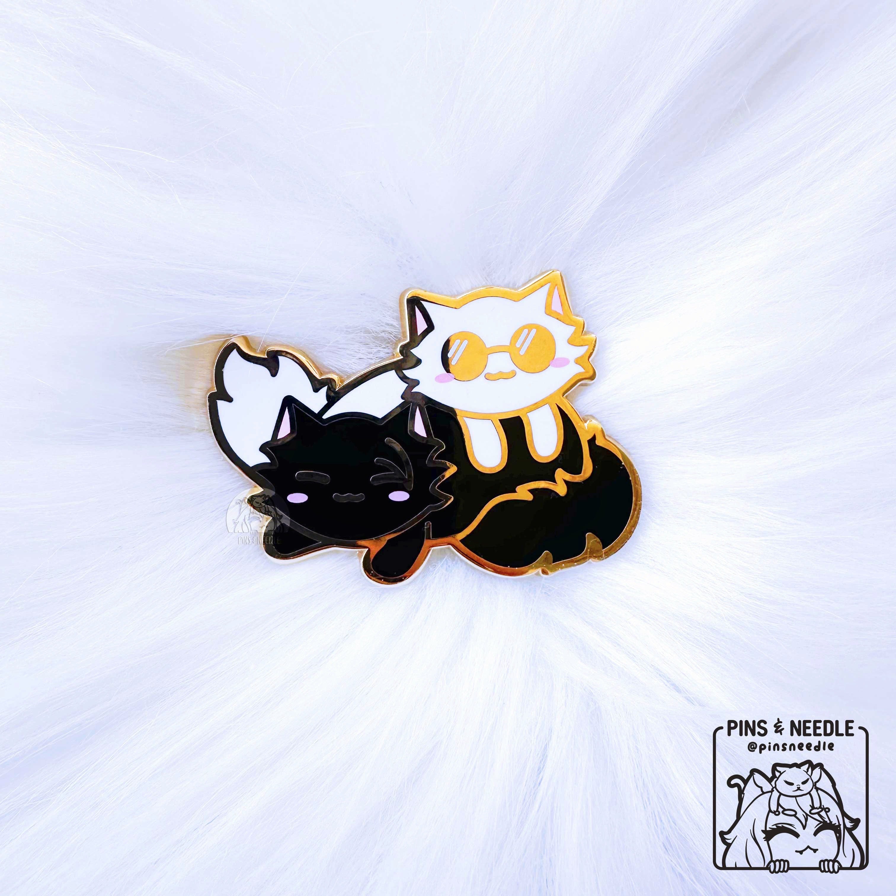 Gojo Geto BFFs Cats | Hard Enamel Pin