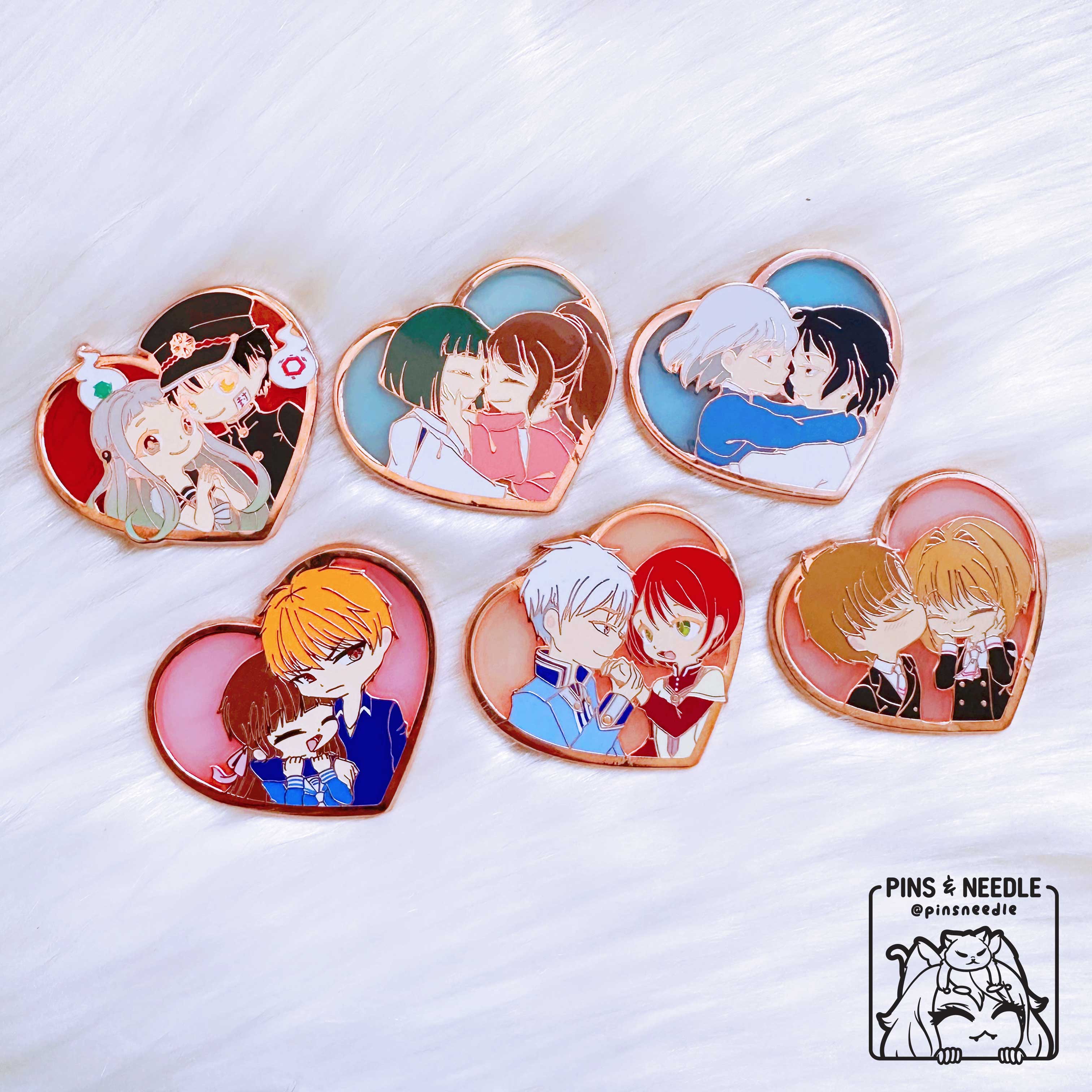 Anime OTP Series TWO | SET OF 6 | Hard Enamel Pins
