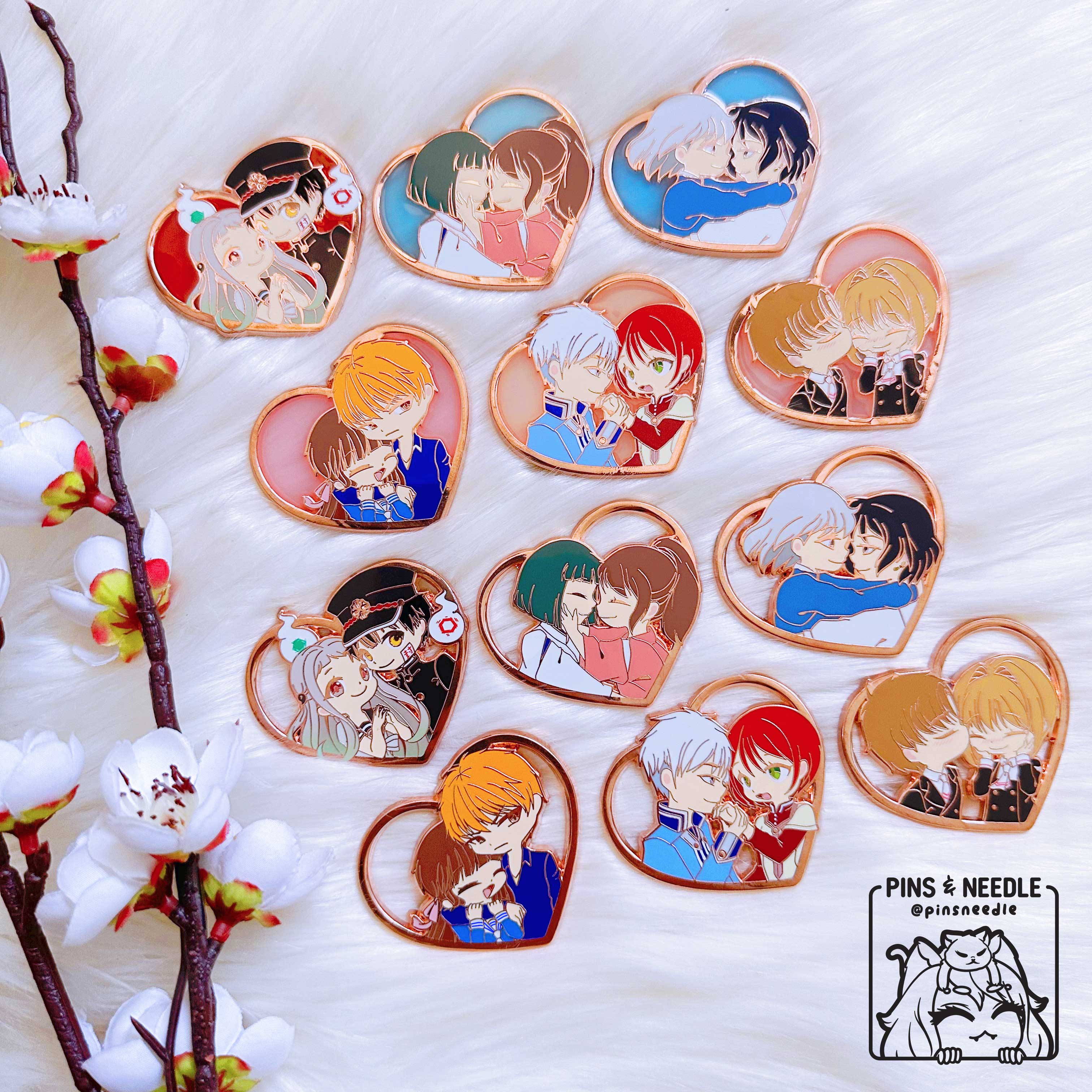 Anime OTP Series TWO | SET OF 6 | Hard Enamel Pins