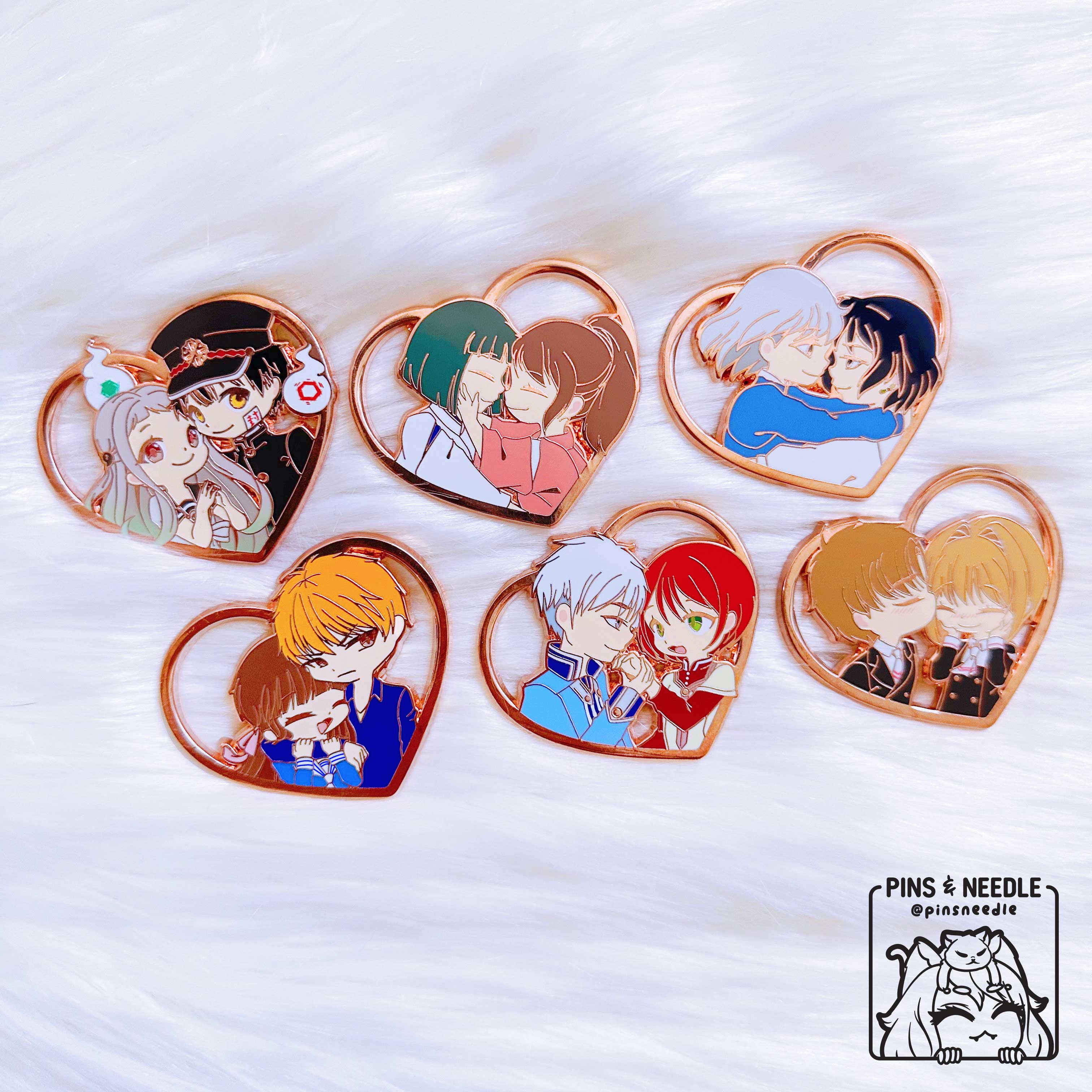 Anime OTP Series TWO | SET OF 6 | Hard Enamel Pins
