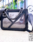 🐾 Kitty Canvas Tote Itabag | Black