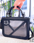 🐾 Kitty Canvas Tote Itabag | Black