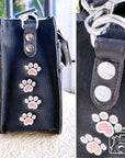 🐾 Kitty Canvas Tote Itabag | Black