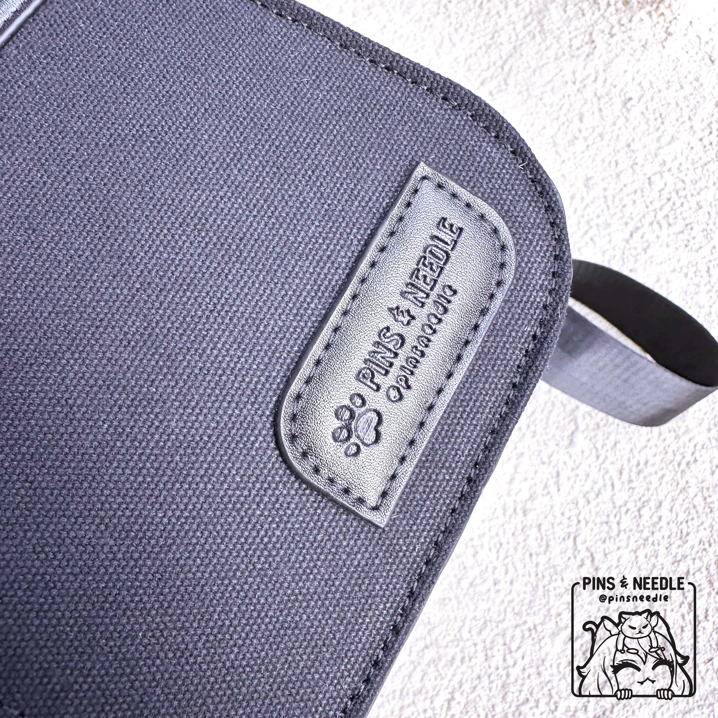 🐾 Kitty Canvas Tote Itabag | Black