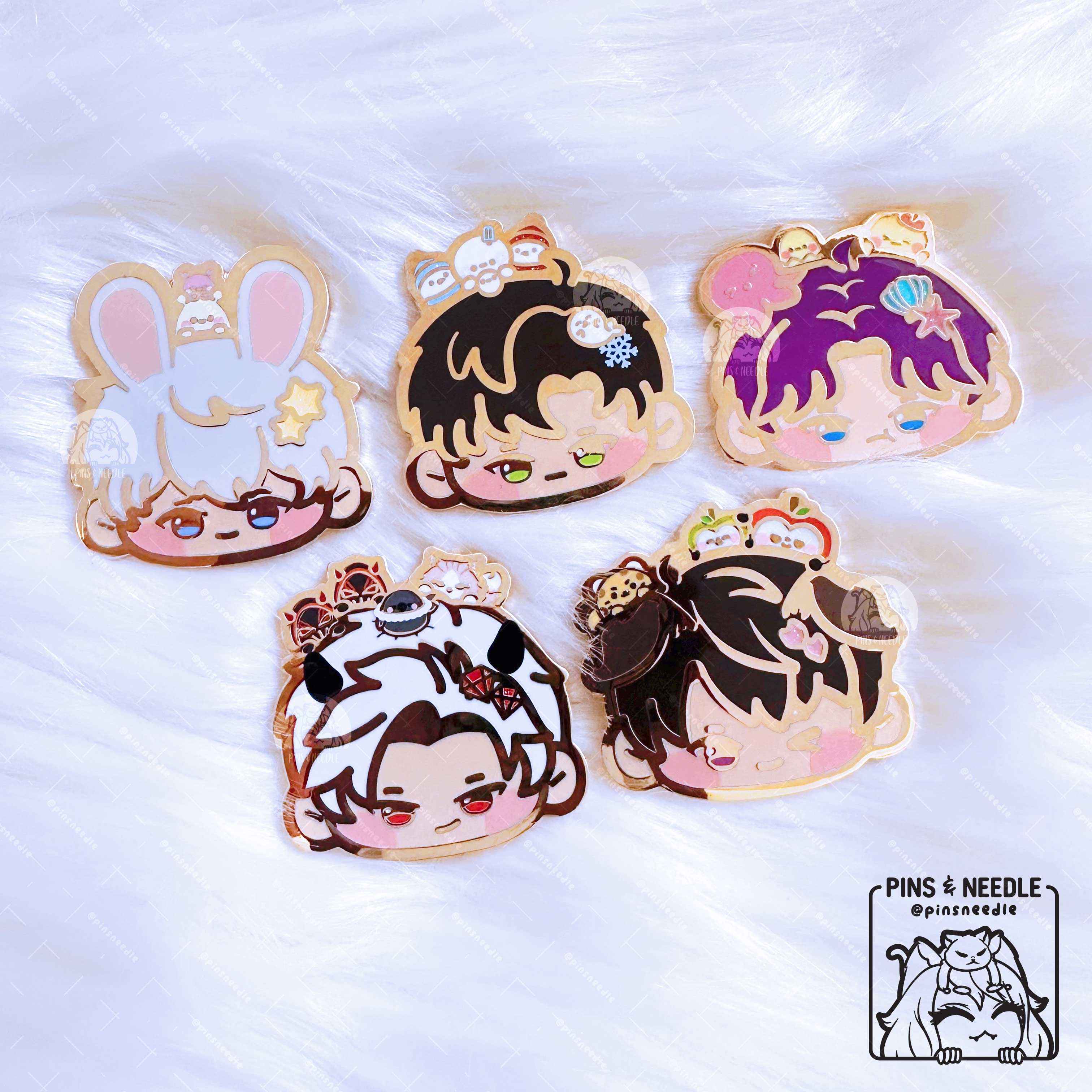 LADS Chibi | Set of 5 | Hard Enamel Pins – Pins & Needle