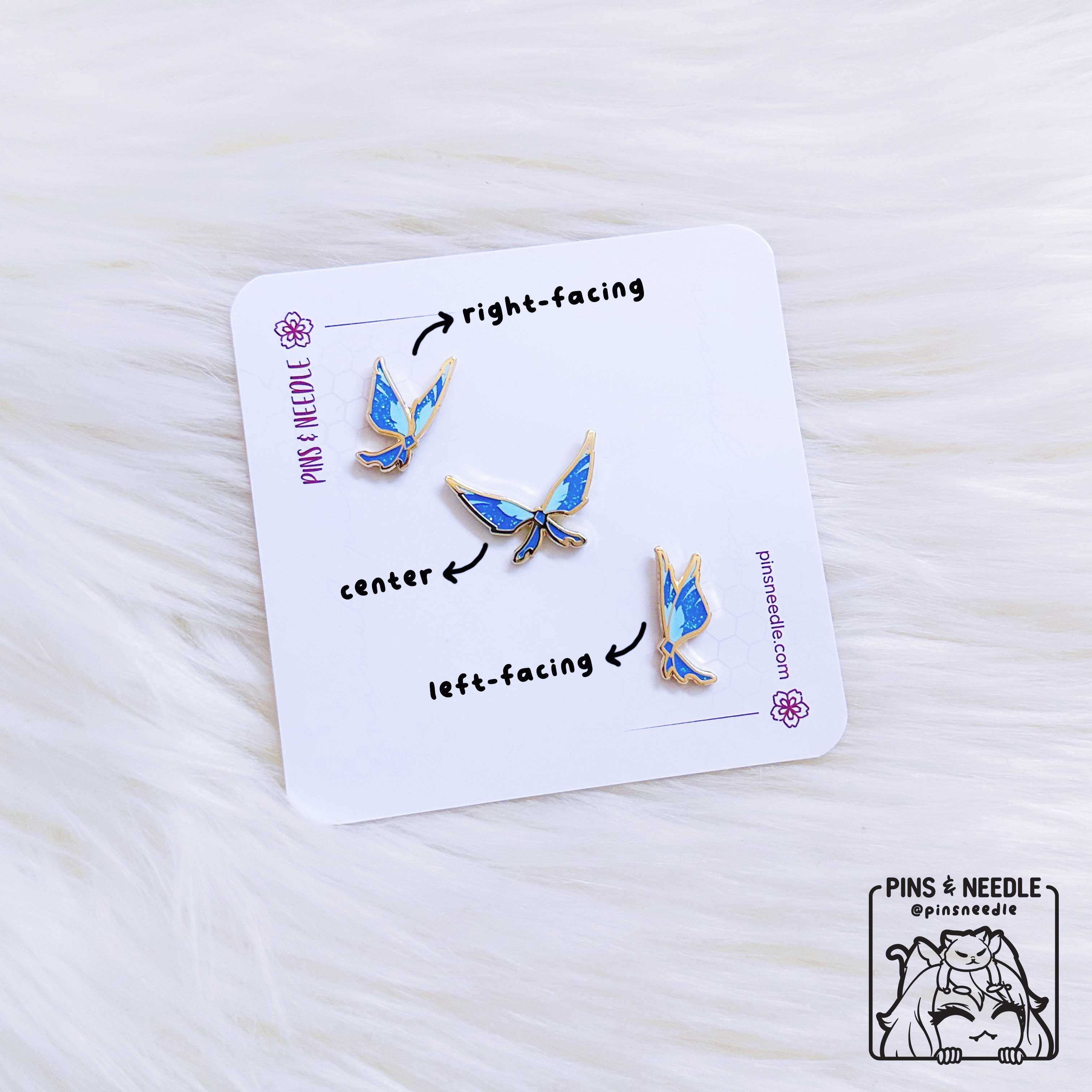 Elemental Crystal Fly | HYDRO | Mini Enamel Pins