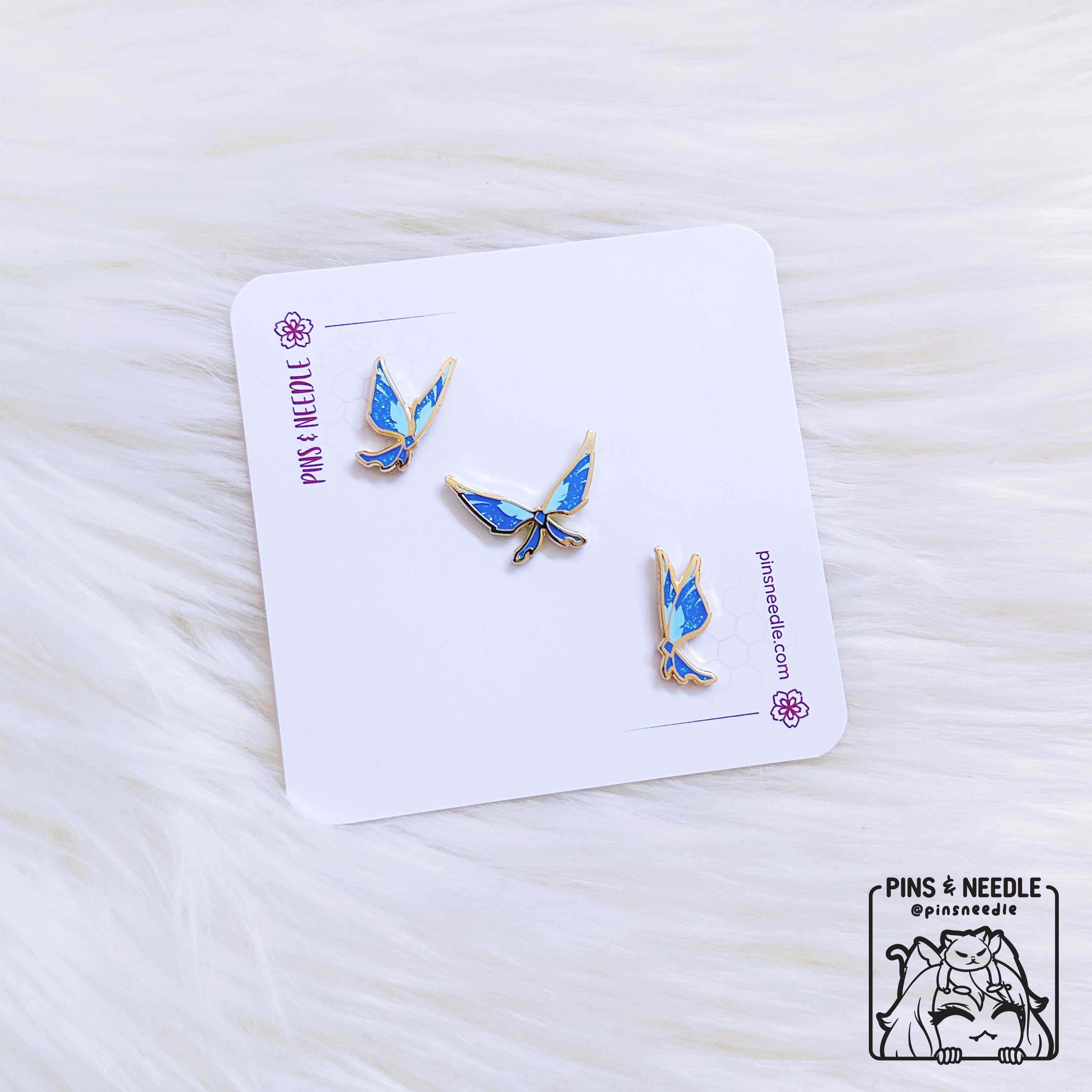 Elemental Crystal Fly | HYDRO | Mini Enamel Pins