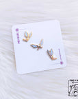 Elemental Crystal Fly | CORAL | Mini Enamel Pins