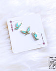 Elemental CrystalFlies | ANEMO | Mini Enamel Pins