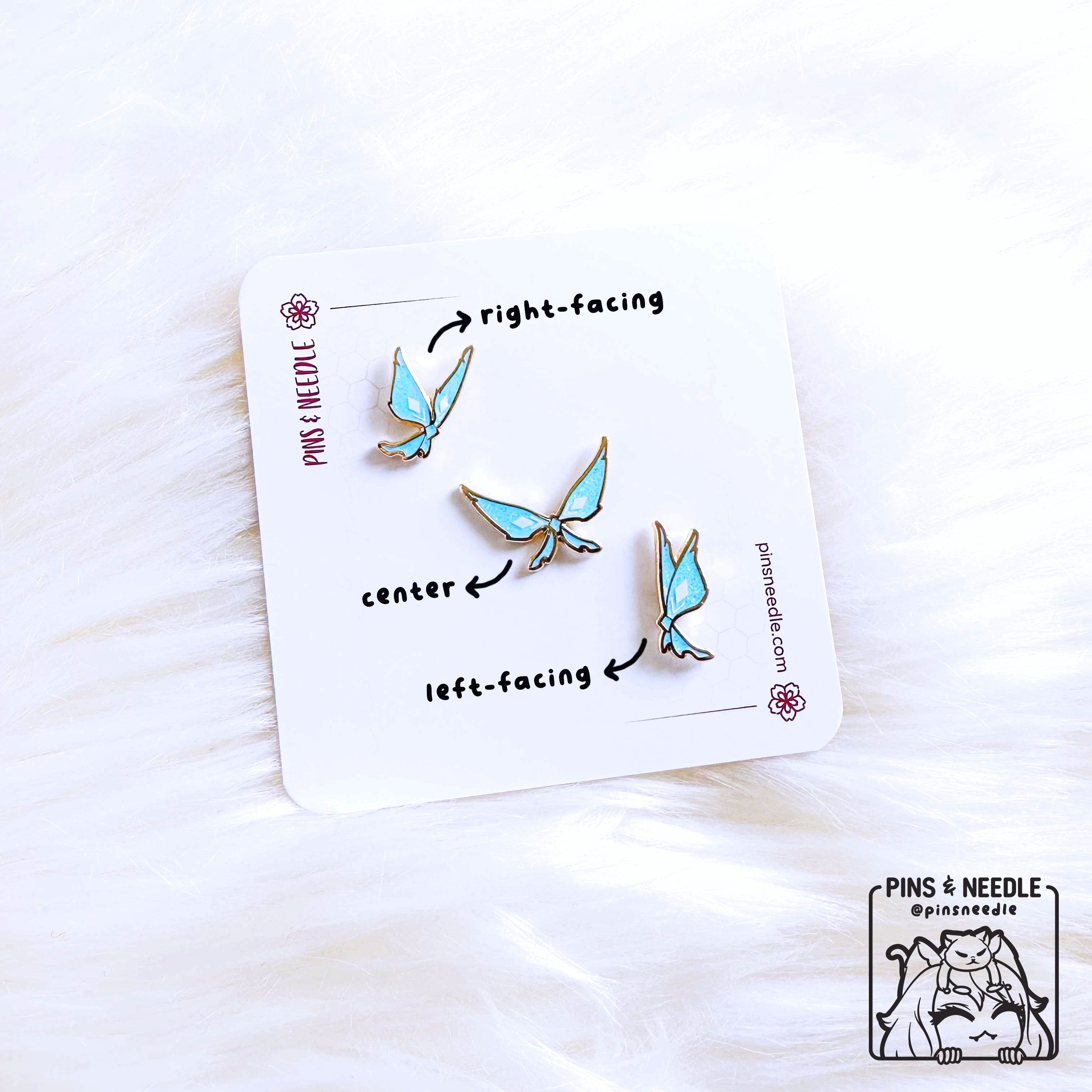 Elemental CrystalFlies | CRYO | Mini Enamel Pins