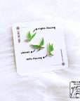 Elemental CrystalFlies | DENDRO | Mini Enamel Pins