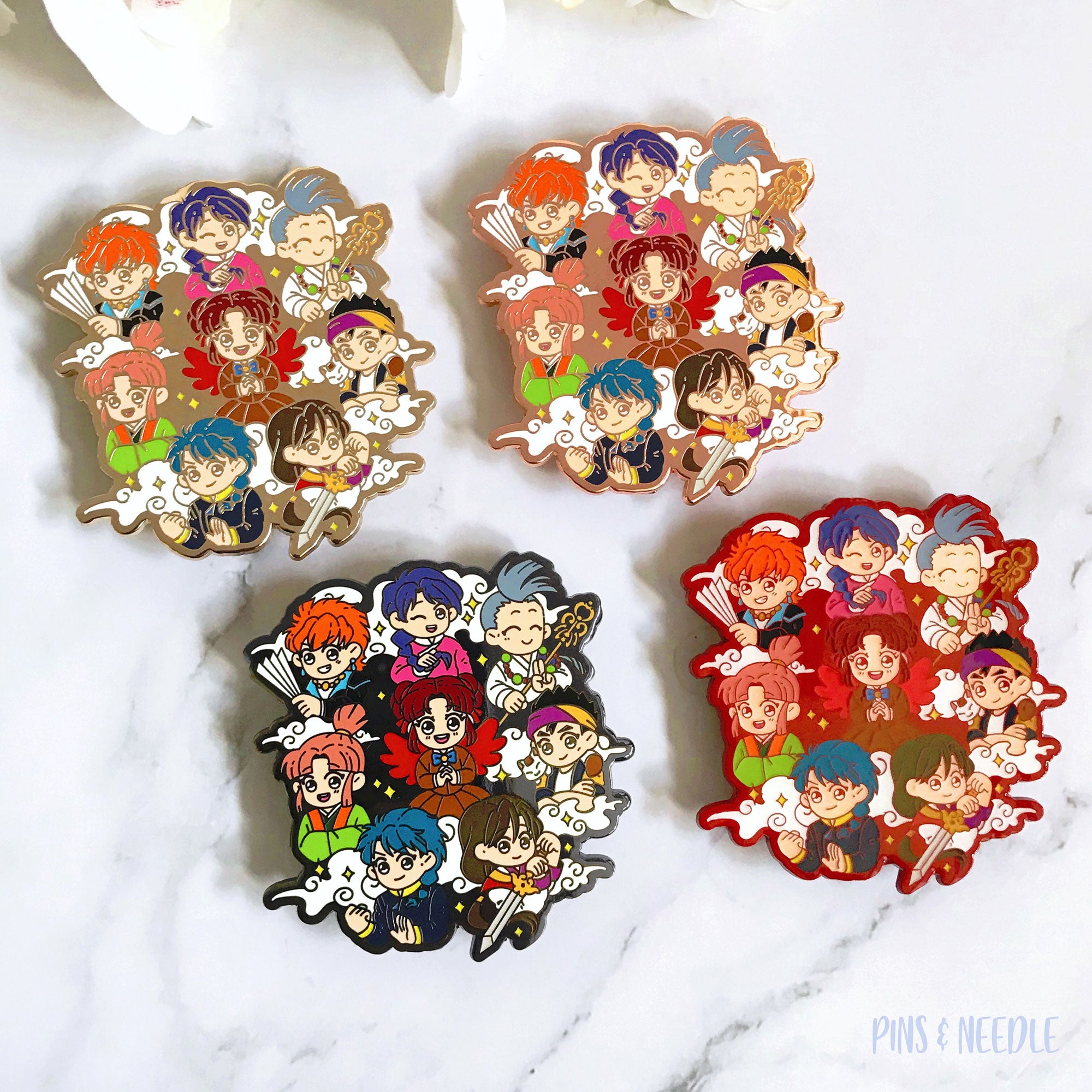 Suzaku no Miko & Senshis | Hard Enamel Pins