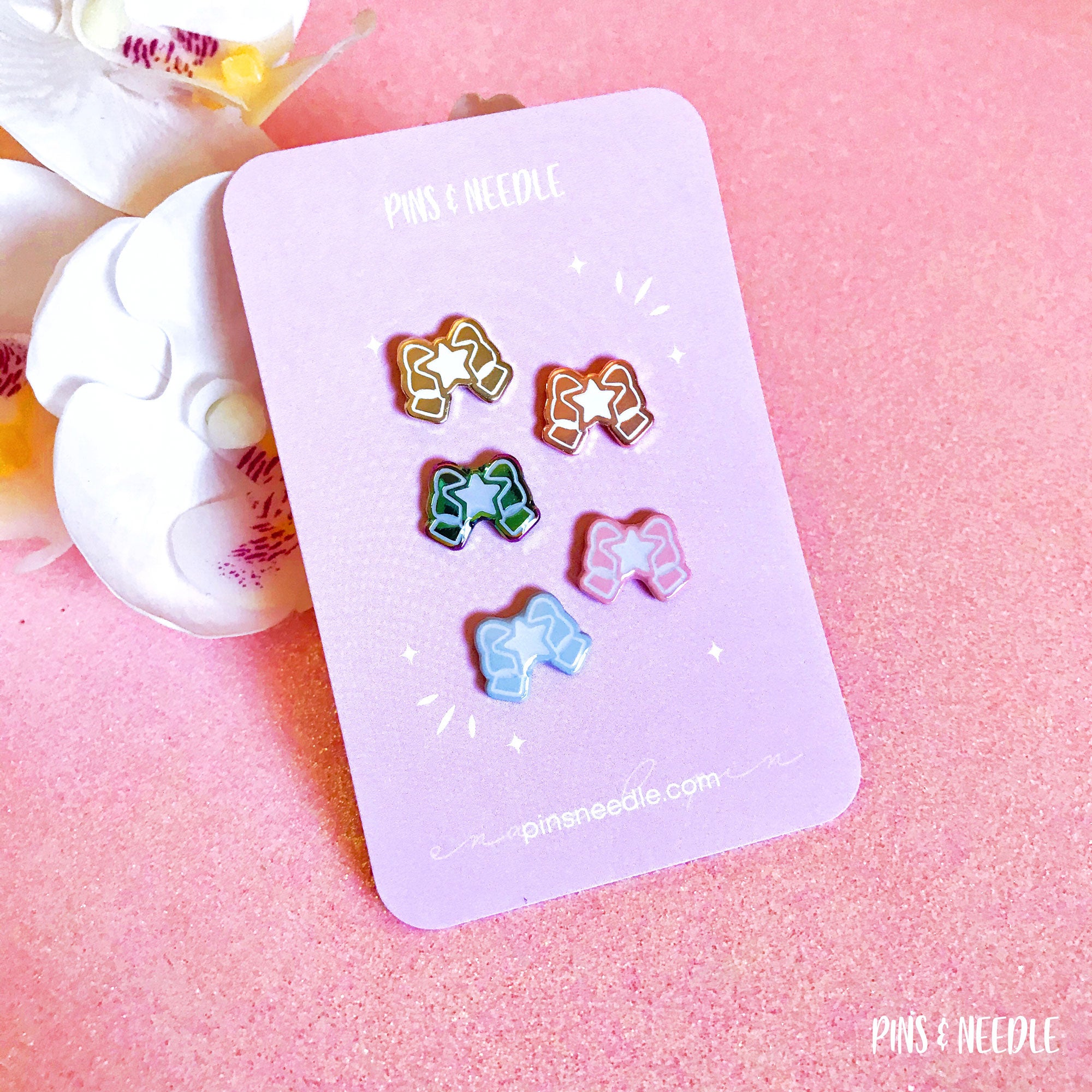 Star Bow | Mini Enamel Pins