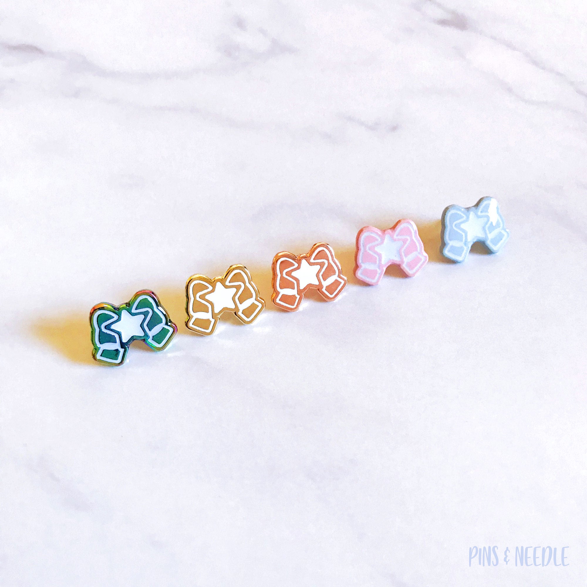 Star Bow | Mini Enamel Pins