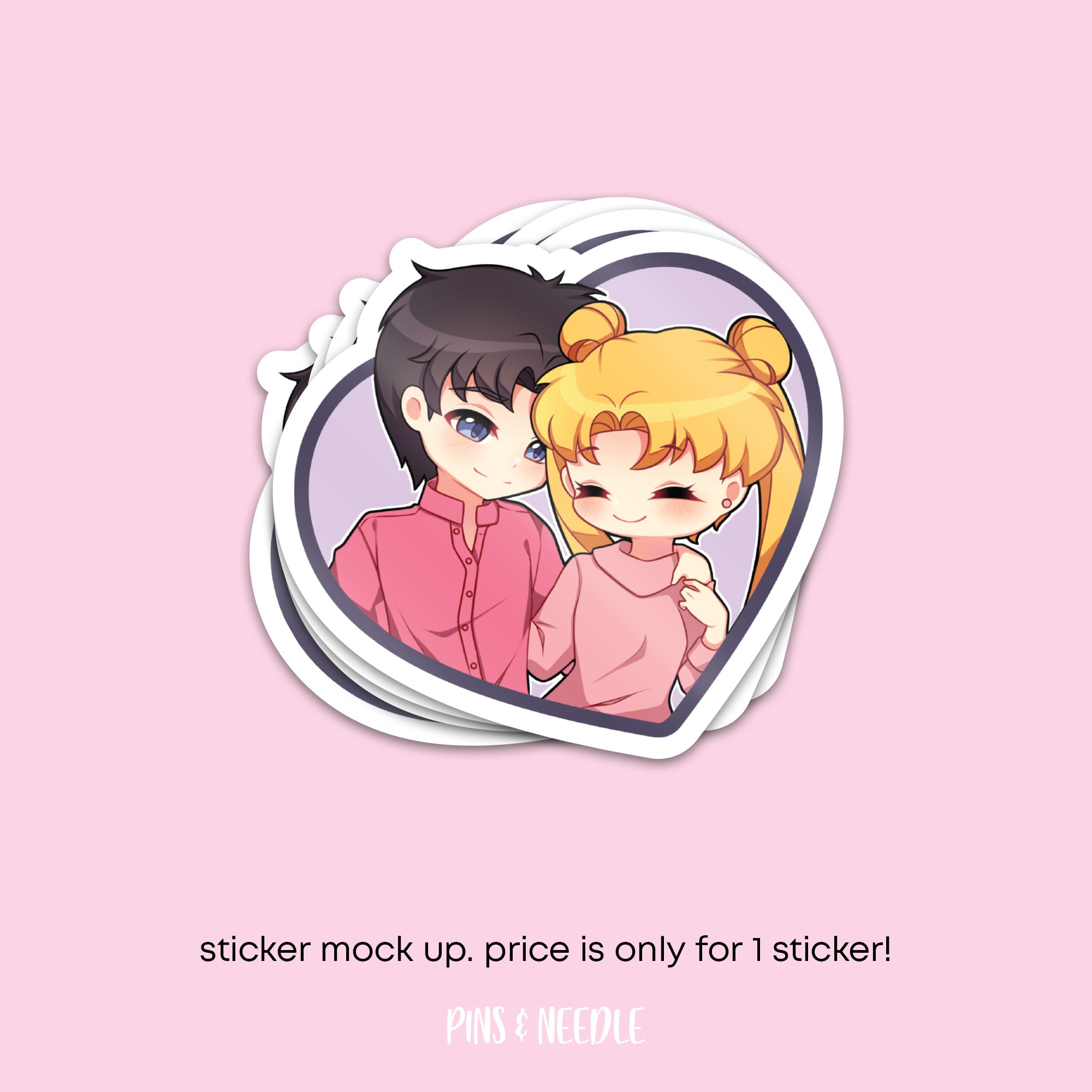 Usako x Mamo | Anime OTP Series ONE | Vinyl Sticker