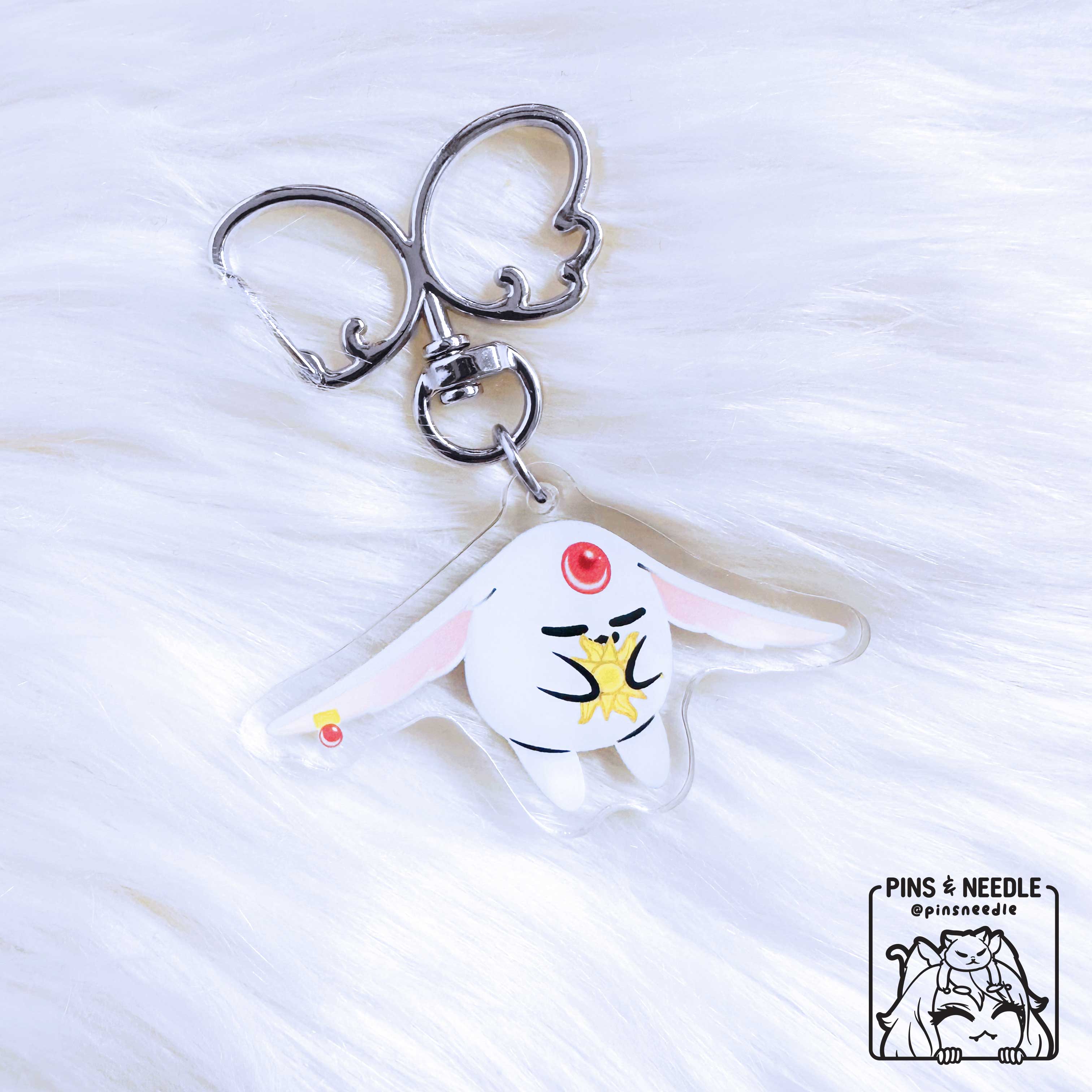Mokona Sun &amp; Moon | Double-sided Acrylic Charm