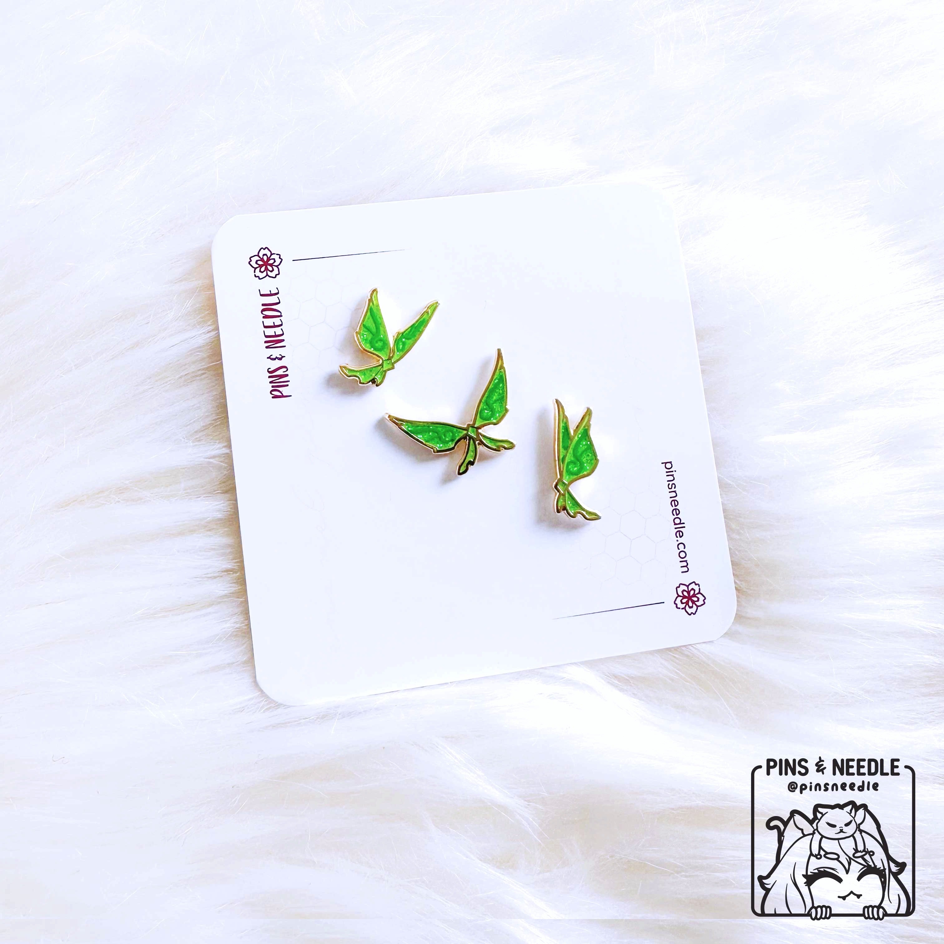 Elemental CrystalFlies | Set of 18 | Mini Enamel Pins