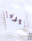 Elemental CrystalFlies | Set of 18 | Mini Enamel Pins