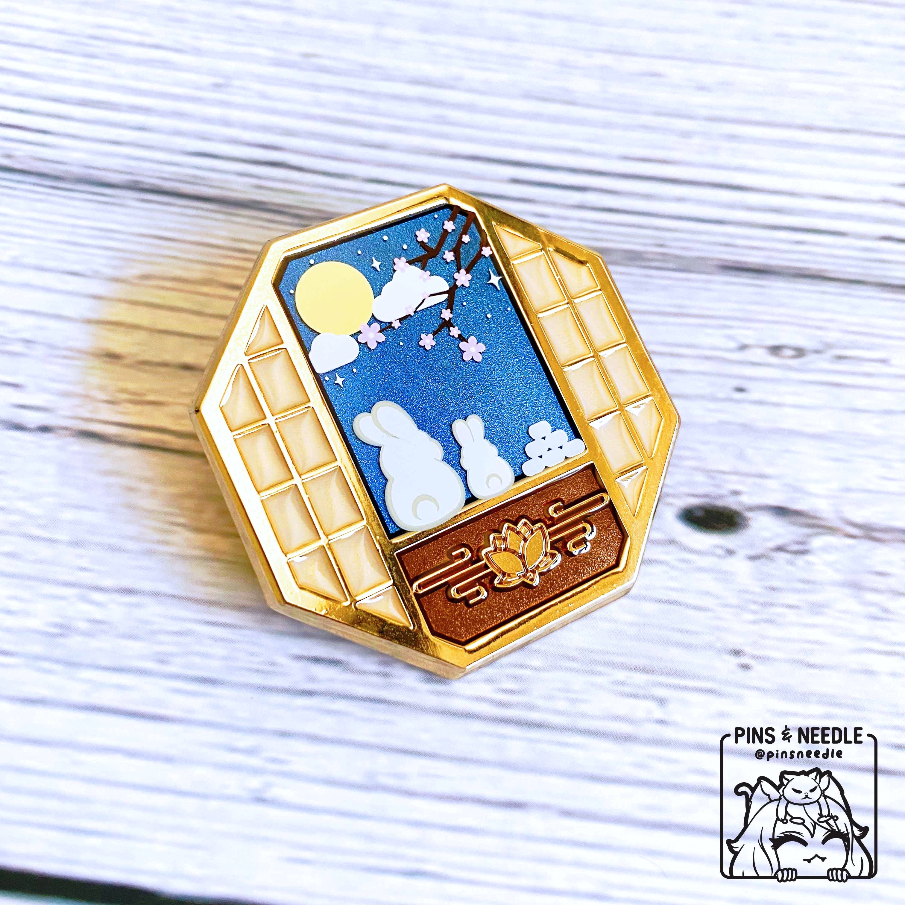 Moon Gazing | Hard Enamel Pin